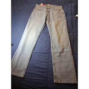 Levi Strauss Signature Mens Relaxed Fit Light Wash Denim Jeans 32x34 New